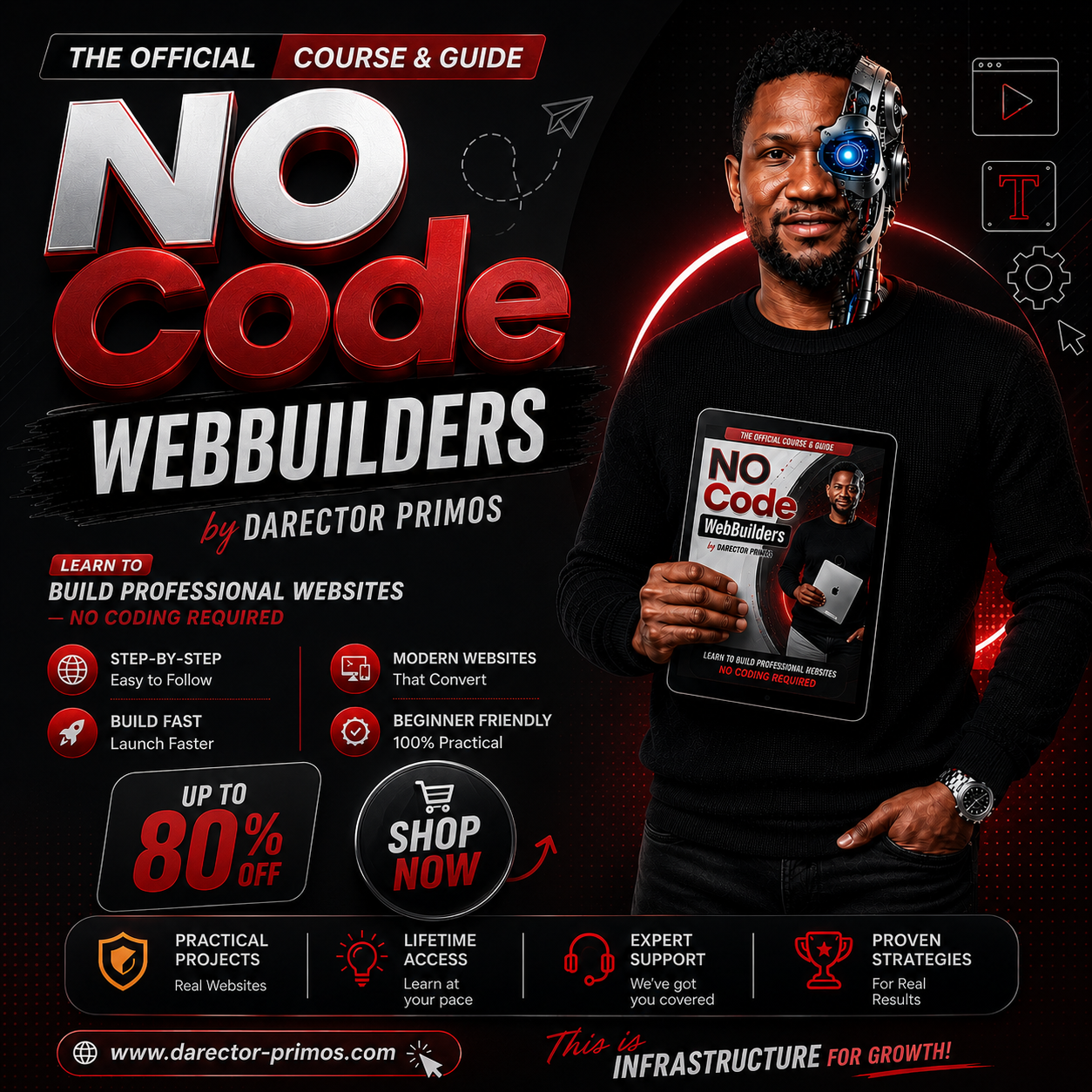 No Code Webbuilders by Darector Primos — The official course & guide